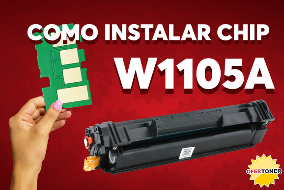 Como instalar Chip a un Tóner HP W1105A