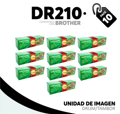 Caja 10 Pza Unidad de Imagen DR210BK Compatible con Brother