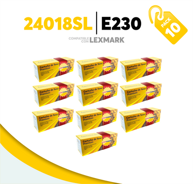 Caja 10 Pza Tóner E230 Compatible con Lexmark 24018SL