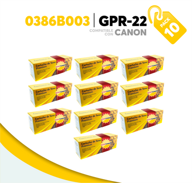 Caja 10 Pza Tóner GPR-22 Compatible con Canon 0386B003