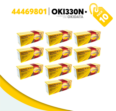 Caja 10 Pza Tóner OKI330N Compatible con Okidata 44469801