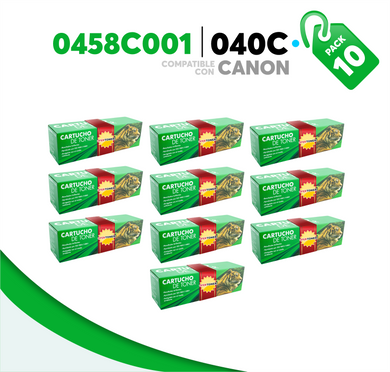 Caja 10 Pza Tóner 040C Compatible con Canon 0458C001AA