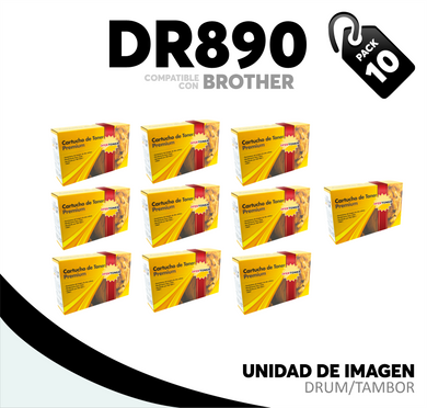 Caja 10 Pza Unidad de Imagen DR890 Compatible con Brother