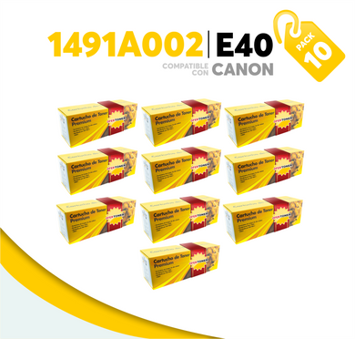 Caja 10 Pza Tóner E40 Compatible con Canon 1491A002