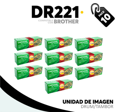 Caja 10 Pza Unidad de Imagen DR221Y Compatible con Brother