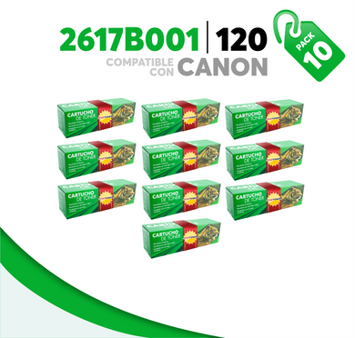 Caja 10 Pza Tóner 120 Compatible con Canon 2617B001