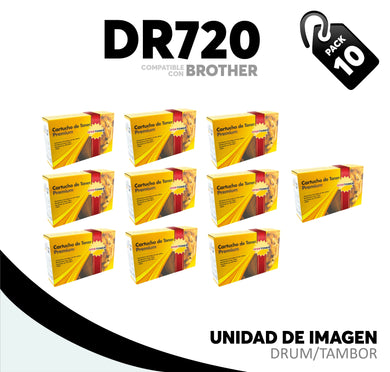 Caja 10 Pza Unidad de Imagen DR720 Compatible con Brother