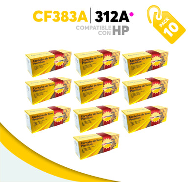 Caja 10 Pza Tóner 312A Compatible con HP CF383A