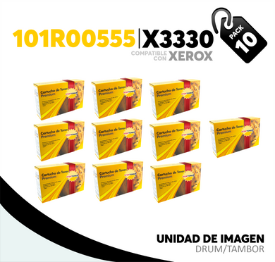 Caja 10 Pza Unidad de Imagen X3330 Compatible con Xerox 101R00555