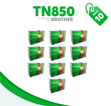 Caja 10 Pza Tóner TN850 Compatible con Brother