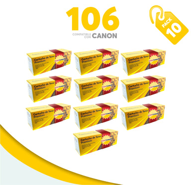 Caja 10 Pza Tóner 106 Compatible con Canon 0264B001AA