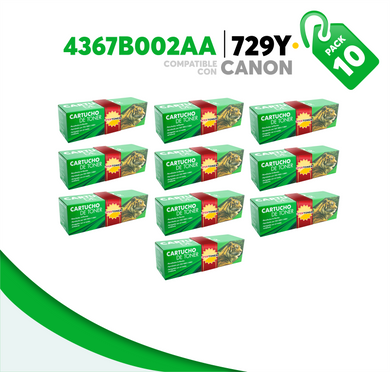 Caja 10 Pza Tóner 729Y Compatible con Canon 4367B002AA