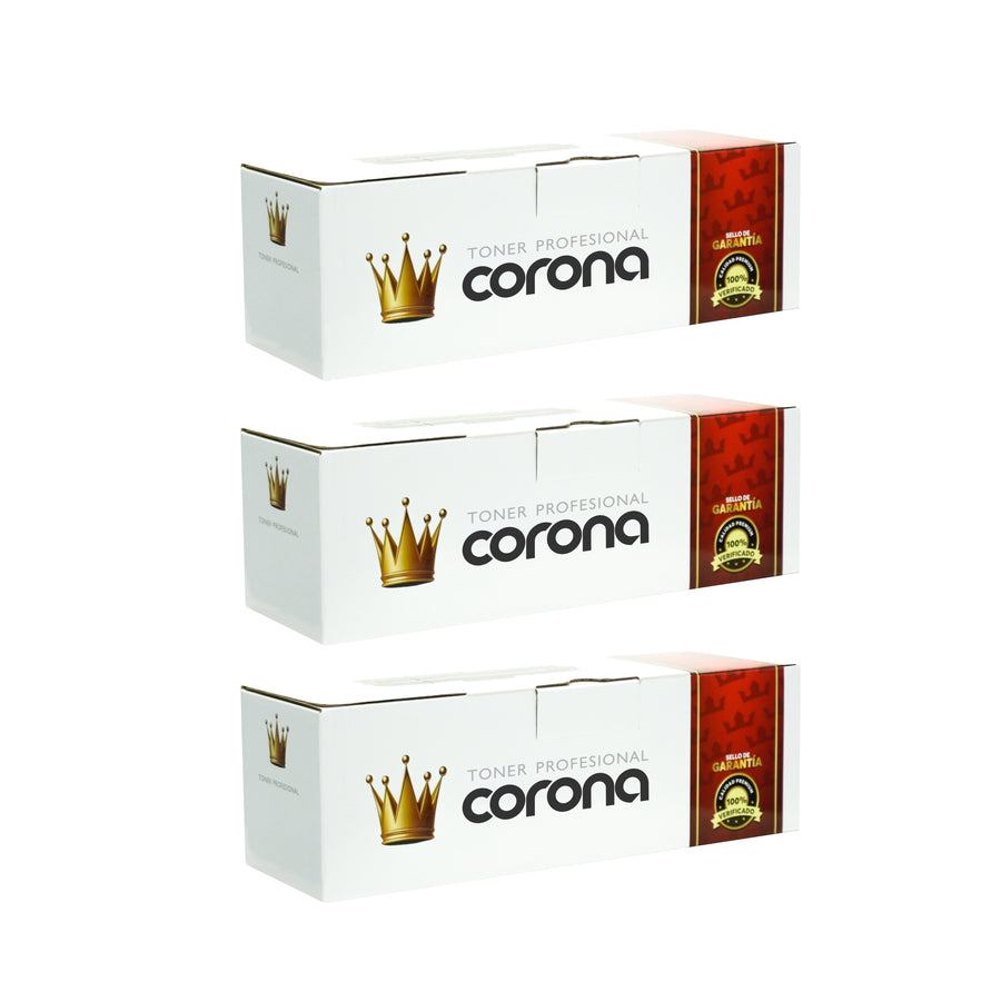 3 pza Tóner Corona W1105A / 105A NEGRO  Compatible Con HP