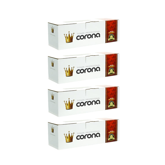 4 pza Tóner Corona W1105A / 105A NEGRO  Compatible Con HP