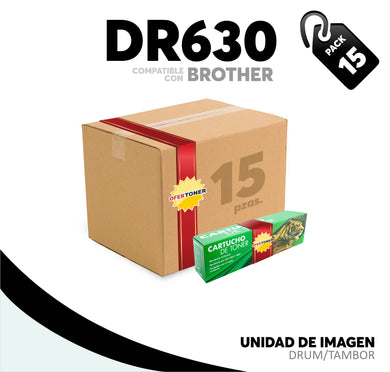 Caja 15 Pza Unidad de imagen DR630 Compatible con Brother