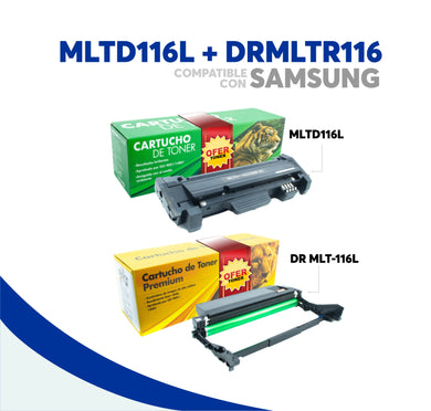 Pack Tóner MLT-D116L Y Tambor MLT-R116 Compatible Con Samsung