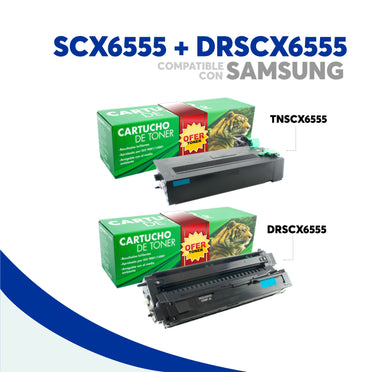 Pack Tóner SCX6555 Y Tambor DRSCX6555 Compatible Con Samsung