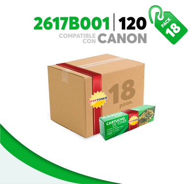 Caja 18 Pza Tóner 120 Compatible con Canon 2617B001