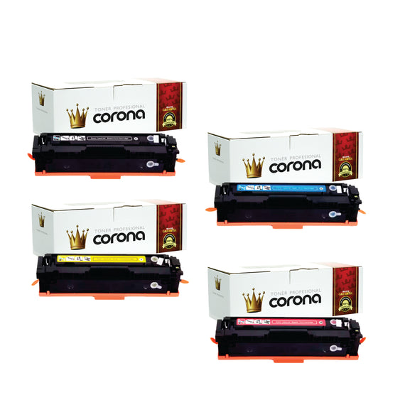 Pack Toner Color 222A W2220A / W2221A / W2222A / W2223A Corona CON CHIP Compatible con HP