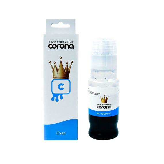 Tinta Corona Compatible Con Canon GI13 Cian 60ml