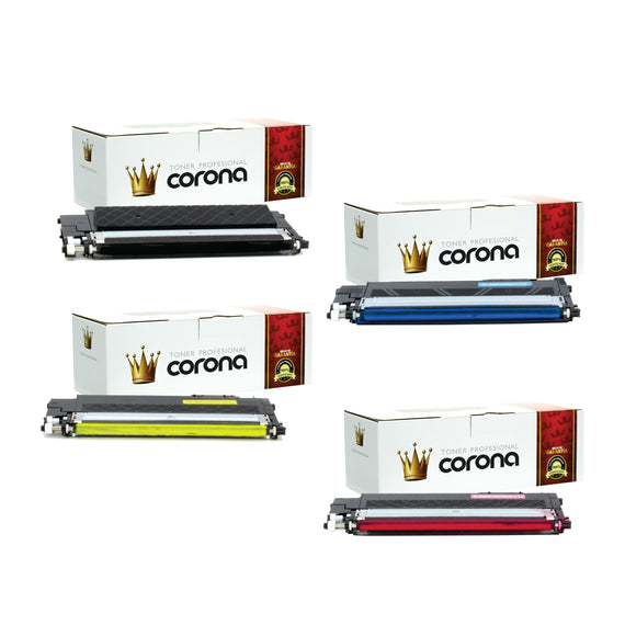 Pack Toner Color 406 / CLT-K406S / CLT-C406S / CLT-Y406S / CLT-M406S Corona Compatible con SAMSUNG