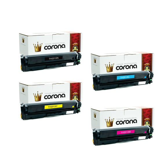 Pack Toner Color 201X CF400X / CF401X / CF402X / CF403X Corona Compatible con HP