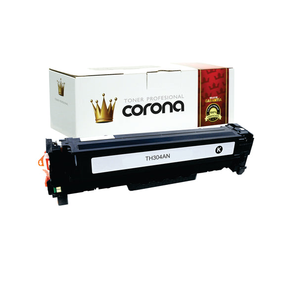Tóner Corona CC530A / 304A - CE410A / 305A - CF380A / 312A NEGRO Compatible Con HP