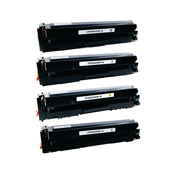 Pack Toner Color 204A CF510A / CF511A / CF512A / CF513A Corona Compatible con HP