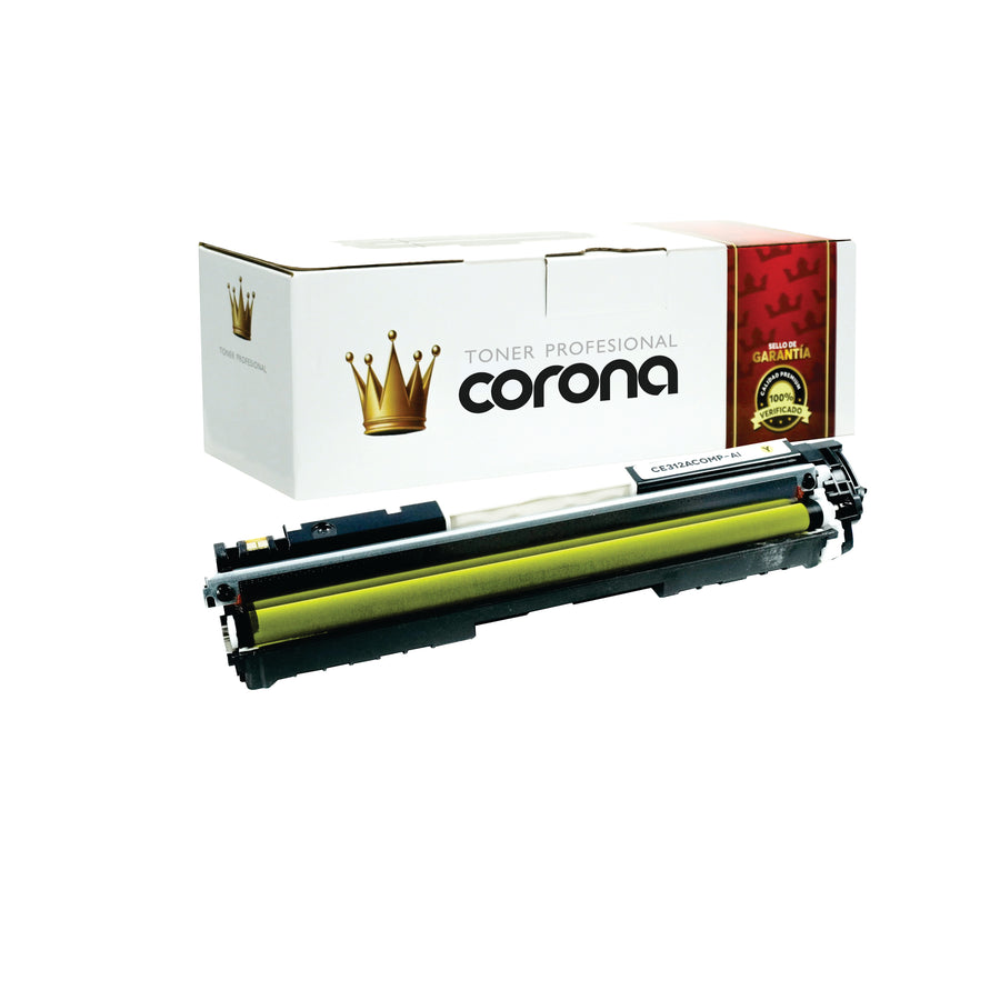 Tóner Corona CE312A/126A CF352A/130A AMARILLO CON CHIP Compatible Con HP/CANON