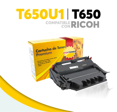 Tóner T650U1H Compatible con RICOH 50F4X00