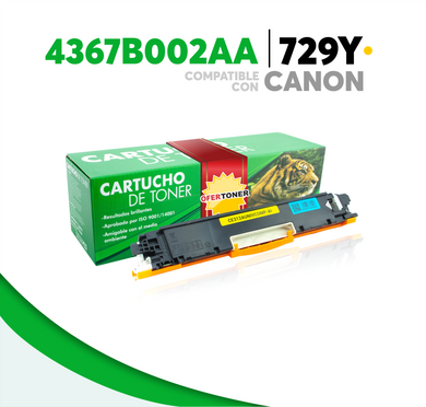 Tóner 729Y Compatible con Canon 4367B002AA