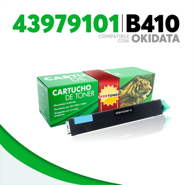 Tóner B410 Compatible con Okidata 43979101