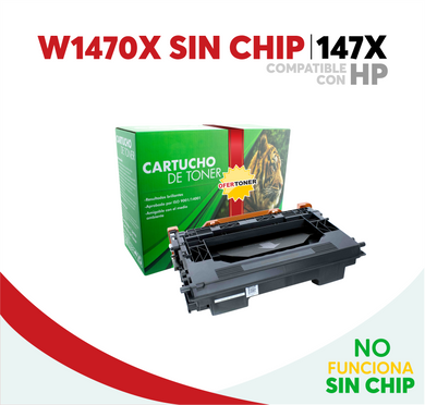 Tóner 147X Sin Chip Compatible con HP W1470X