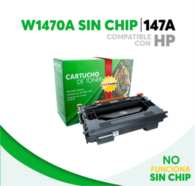 Tóner 147A Sin Chip Compatible con HP W1470A