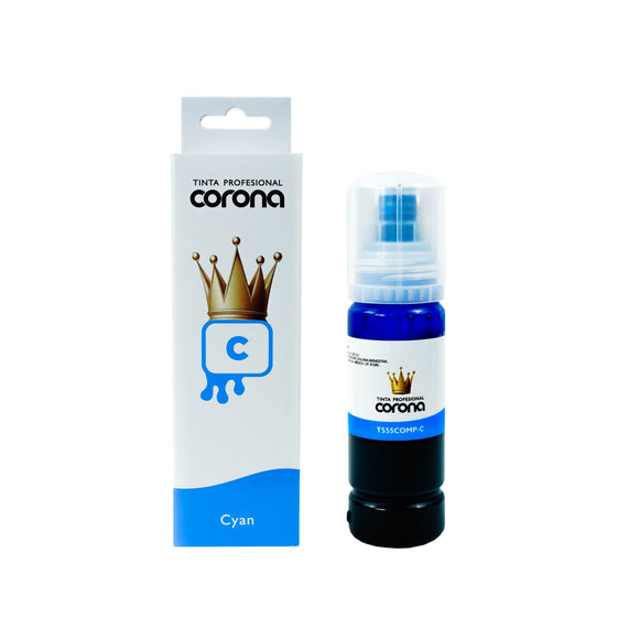 Tinta Corona Compatible Con Epson 555 Cian 70ml