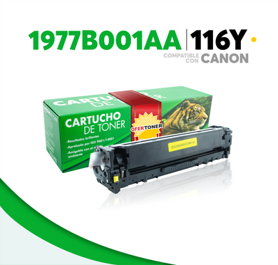 Tóner 116Y Compatible con Canon 1977B001AA