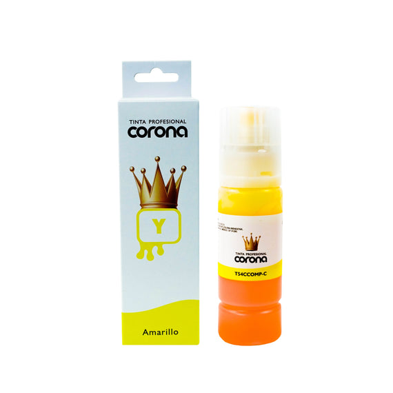 Tinta Corona Compatible Con Epson T54C Amarillo 70ml