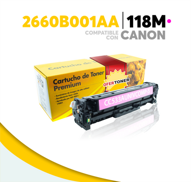 Tóner 118M Compatible con Canon 2660B001AA