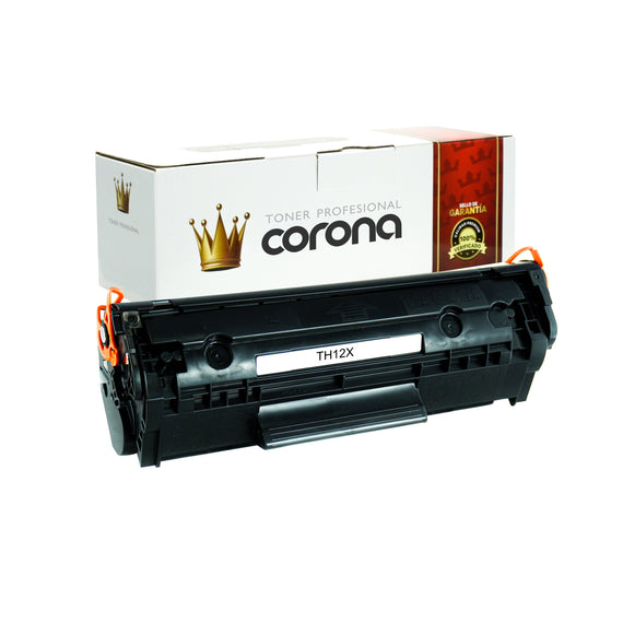 Tóner Corona Q2612X / 12X NEGRO Compatible Con HP