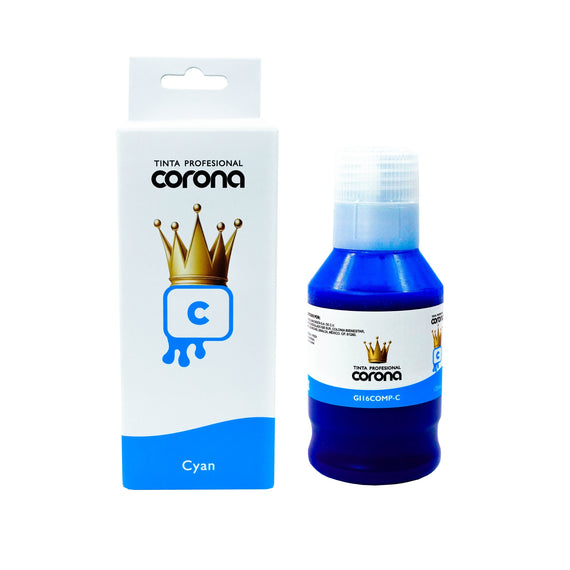 Tinta Corona Compatible Con Canon GI16 Cian 135ml