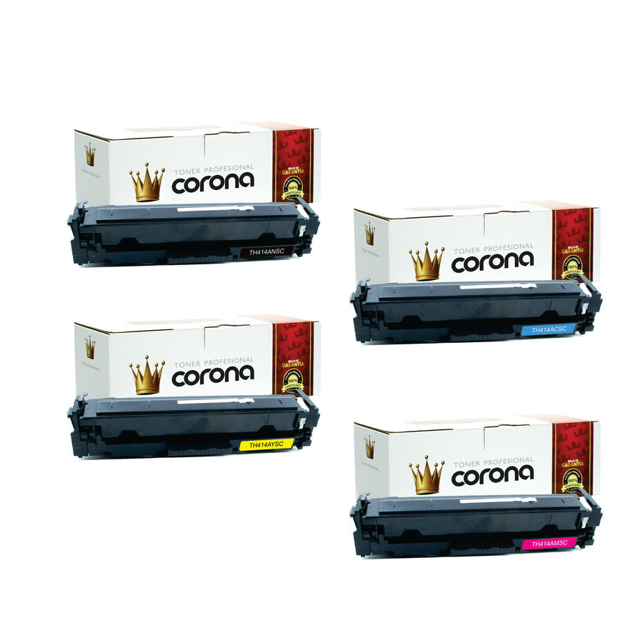 Pack Toner  Color 414A W2020A / W2021A / W2022A / W2023A SIN CHIP Corona Compatible con H