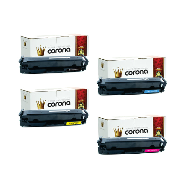 Pack Toner Color 414X W2020X / W2021X / W2022X / W2023X CON CHIP Corona Compatible con HP