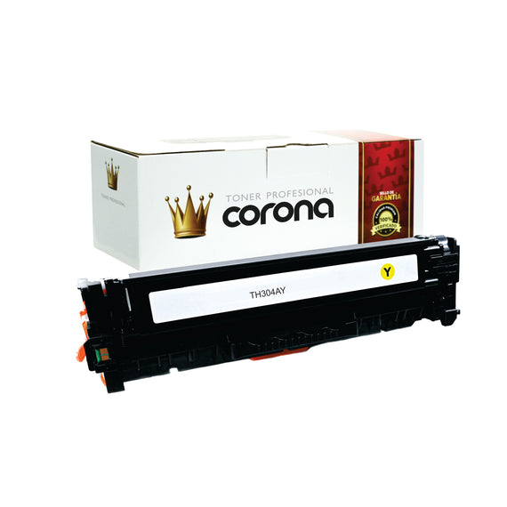 Tóner Corona CC532A / 304A - CE412A / 305A - CF382A / 312A AMARILLA Compatible Con HP