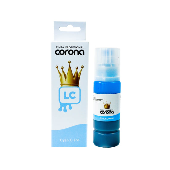 Tinta Corona Compatible Con Epson T54C Cian Claro 70ml