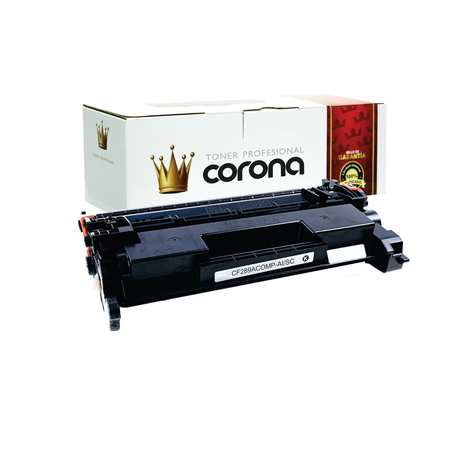 Tóner Corona 89A CF289A NEGRO CON CHIP Compatible Con HP
