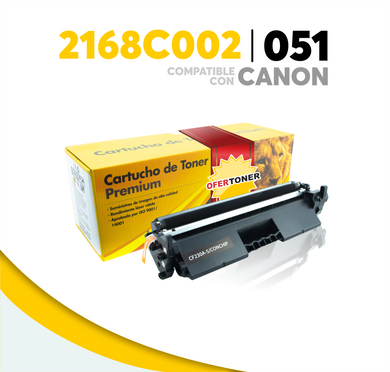 Tóner 051 Compatible con Canon 2168C002AA