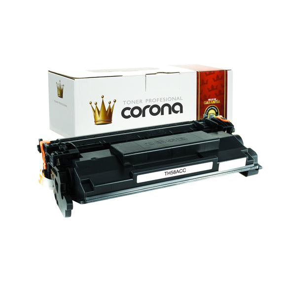 Tóner Corona CF258X / 58X NEGRO CON CHIP Compatible Con HP
