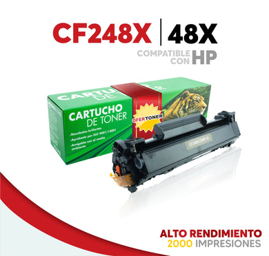 Tóner 48X Alto Rendimiento Compatible con HP CF248X