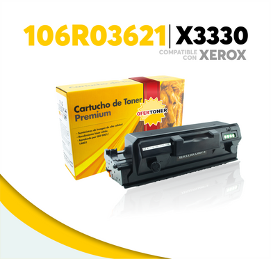 Tóner X3330 Compatible con Xerox 106R03621