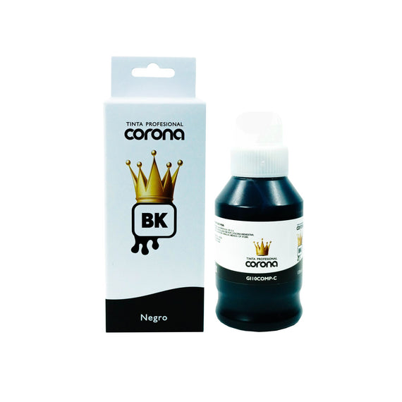 Tinta Corona Compatible Con Canon GI10 Negro 135ml